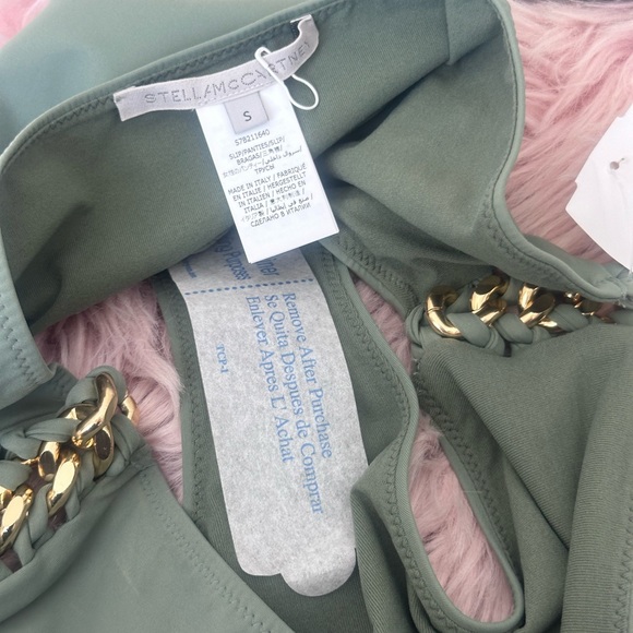 NWOT Stella McCartney Falabella Chain Detail Bikini Top and Bottoms Size S $789 - Picture 14 of 16